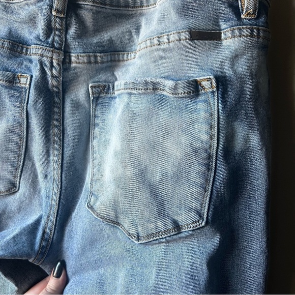Kancan Boyfriend Distressed Blue Jeans 14 - Picture 9 of 11